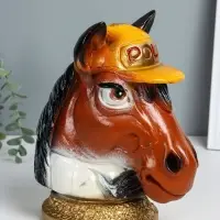 Копилка для денег &laquo;Бюст. Конь в кепке&raquo;, гипс, 26.5&times;21.5&times;26 см