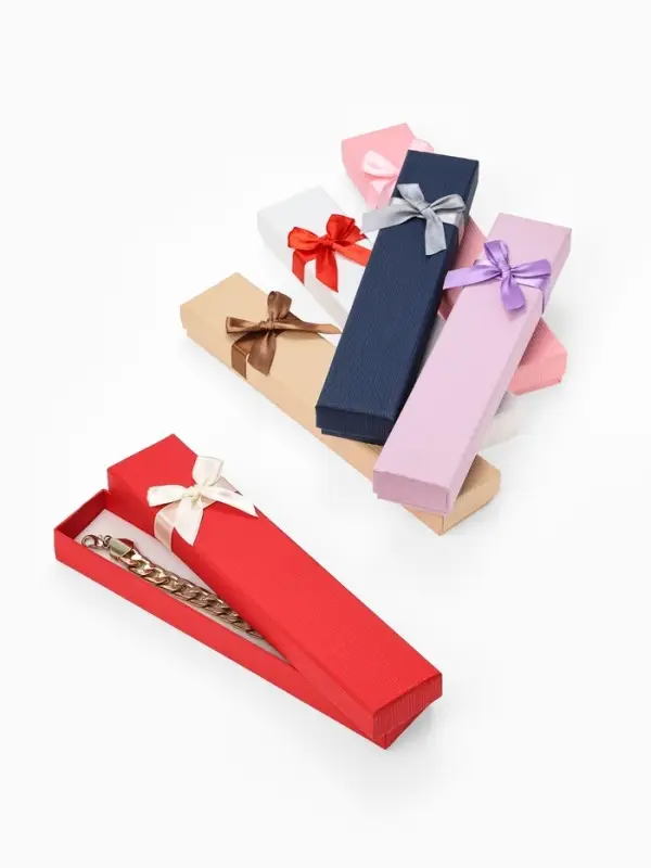 Набор коробочек подарочных 6 шт. под цепочку, браслет, часы &laquo;Моменты&raquo;, 21&times;4 см, цвет МИКС