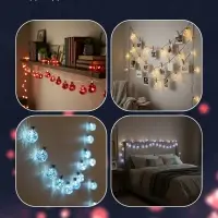 Гирлянда &laquo;Нить&raquo; 3 м с насадками &laquo;Лампочки звёздочки&raquo;, IP20, прозрачная нить, 80 LED, свечение мульти, 8 режимов, 220 В