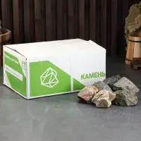Камни для бани &laquo;Микс&raquo;, дунит, кварцит, талькохлорит, 30 кг, колотые, фракция 7-15 см