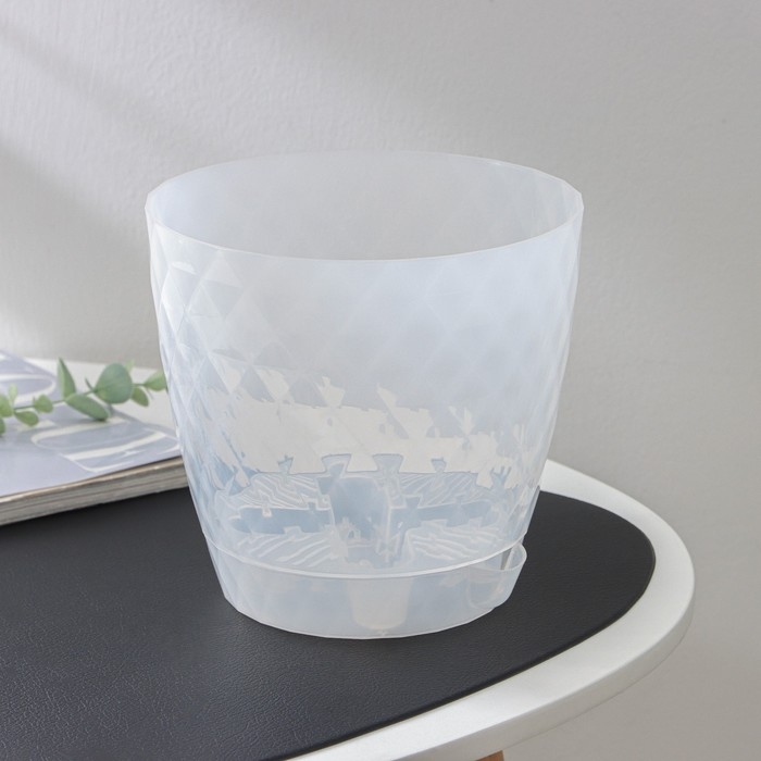 Горшок для цветов с прикорневым поливом «Румба», 3 л, цвет прозрачный Горшок для цветов с прикорневым поливом «Румба», 3 л, цвет прозрачный