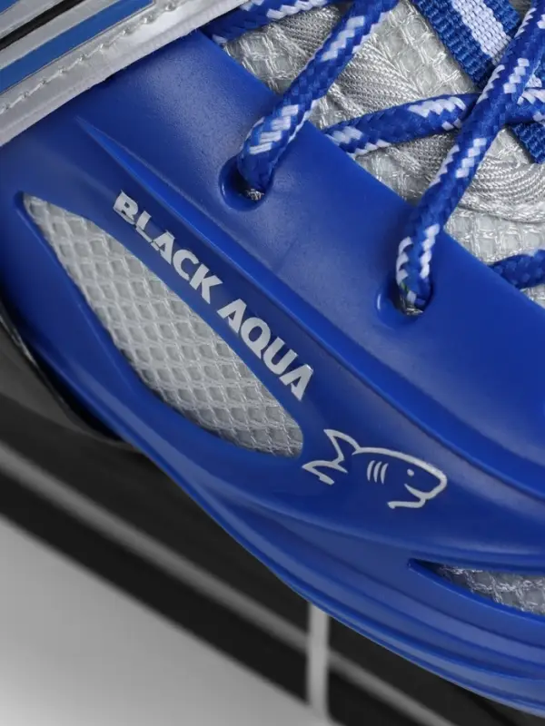 Коньки детские раздвижные BlackAqua, р. 30-33, для фитнеса, синие Коньки детские раздвижные BlackAqua, р. 30-33, для фитнеса, синие