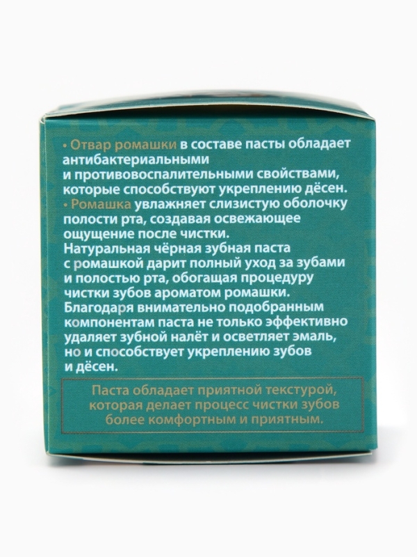 Паста зубная черная с Ромашкой,"GoryStepy", 50 мл