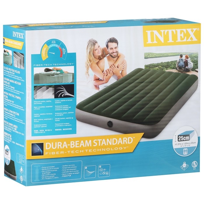 Матрас надувной DURA-BEAM FULL, 137 х 191 х 25 см, 64108 INTEX Матрас надувной DURA-BEAM FULL, 137 х 191 х 25 см, 64108 INTEX