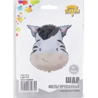 Воздушный шар фольгированный 22" &laquo;Зебра&raquo;, акварель
