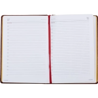 Ежедневник недатированный коричнев,А5,145х205,136л,Sidney NEBRASKA 3-128/03