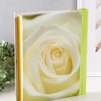 Фотоальбом 20 магнитных листов 23X28см, "Белые розы",пер-т внутр.спираль