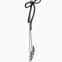 Чокер &laquo;Балерина&raquo; с бантиком, пуанты, затяжка, L=60см, цвет чёрно-серебристый