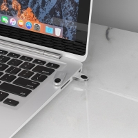 Флешка Hoco UD9 Insightful, 32 Гб, USB2.0, чт до 25 Мб/с, зап до 10 Мб/с, металл, серая