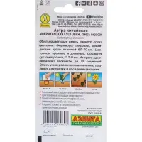 Семена цветов Астра Американская кустовая, смесь окрасок, О, 0,2 г
