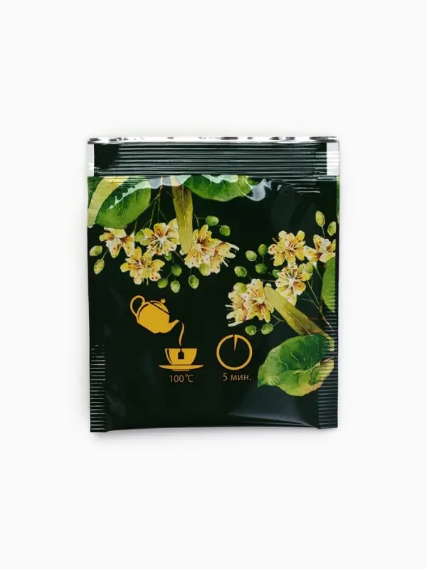 Подарочный чёрный чай &laquo;Крутой мужик&raquo;: липа и мёд, 25 пакетиков