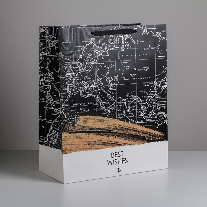 Пакет подарочный ламинированный, упаковка, «Best wishes», XL 49 х 40 х 19 см Пакет подарочный ламинированный, упаковка, «Best wishes», XL 49 х 40 х 19 см