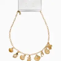 Колье на цепочке &laquo;Морской мир&raquo;, L=40 см, цвет золото