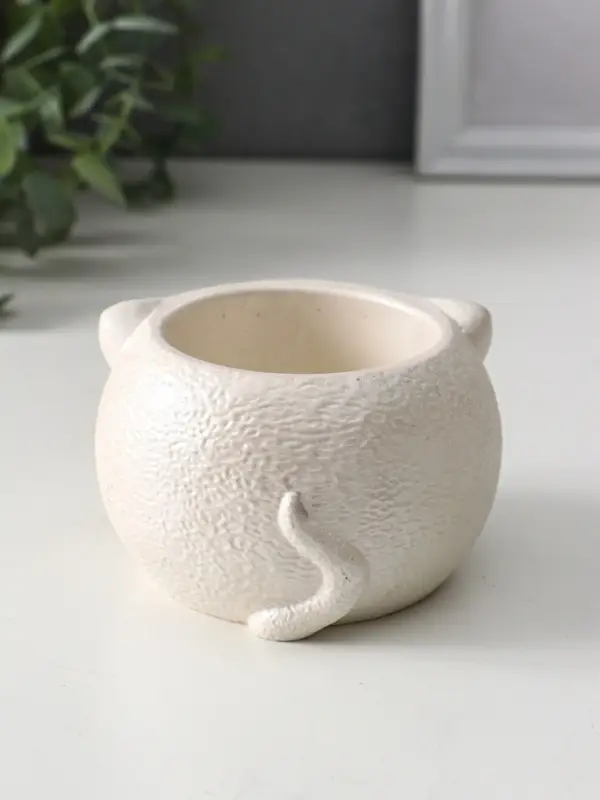 Подсвечник «Кот», 6×9.5×10 см, перламутр