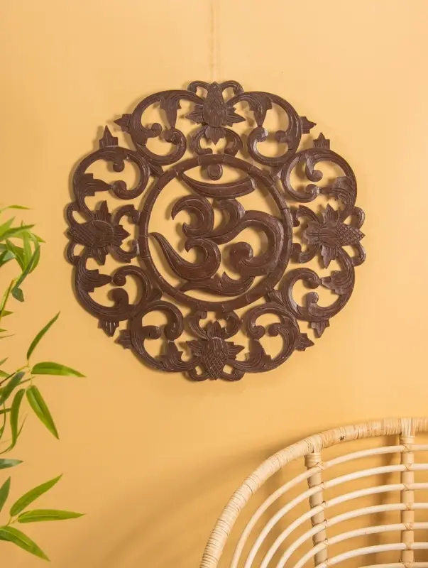 Панно  Панно "Ом" МДФ, 60х60х1 см, коричневый