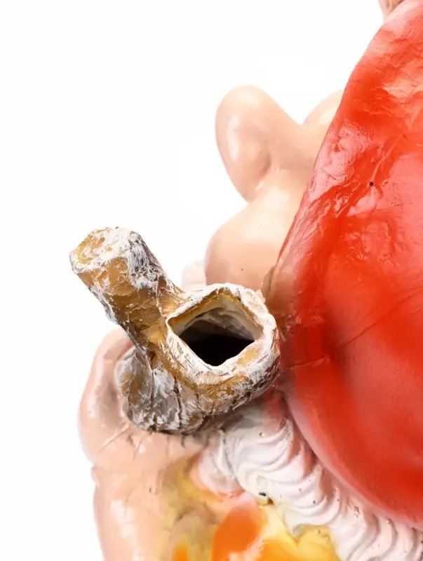 Садовая фигура - фонарь &laquo;Гном с фонарем и петухом&raquo; из полистоуна, 31&times;23&times;56 см