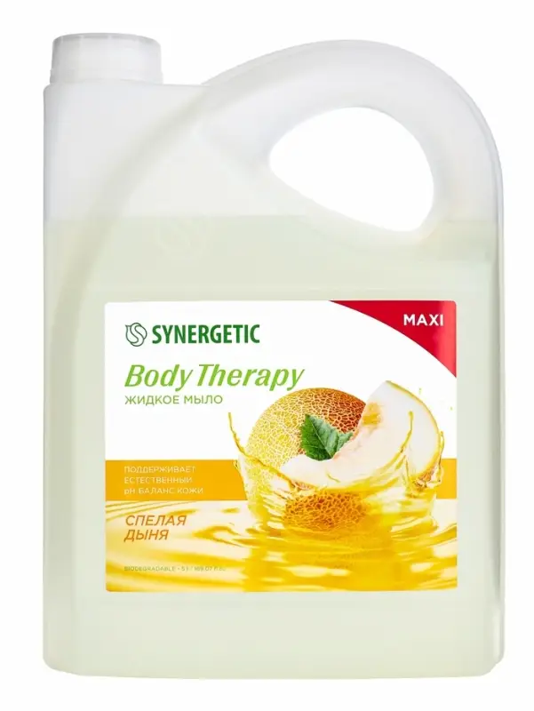 Жидкое мыло Synergetic Body Therapy «Спелая дыня», 5 л Жидкое мыло Synergetic Body Therapy «Спелая дыня», 5 л