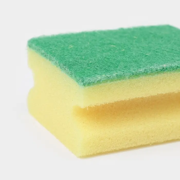 Набор губок для посуды с чистящим слоем Доляна «Профиль», 9×6.5×4.5 см, 2 шт. Набор губок для посуды с чистящим слоем Доляна «Профиль», 9×6.5×4.5 см, 2 шт.