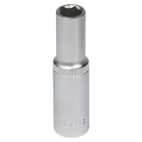 Головка торцевая 3/8"DR шестигранная 9мм, L=63мм пласт.подвес