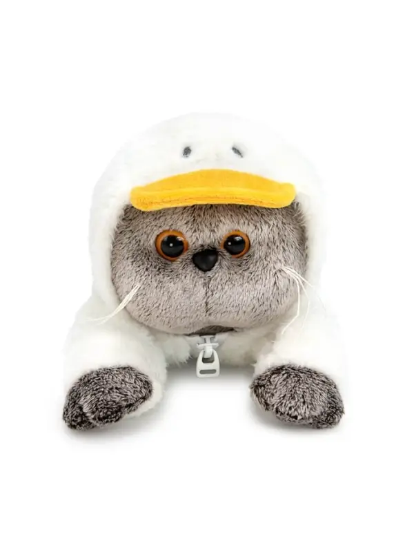 Мягкая игрушка &laquo;Кот Басик в худи Гусик&raquo;, лежачий, 19 см