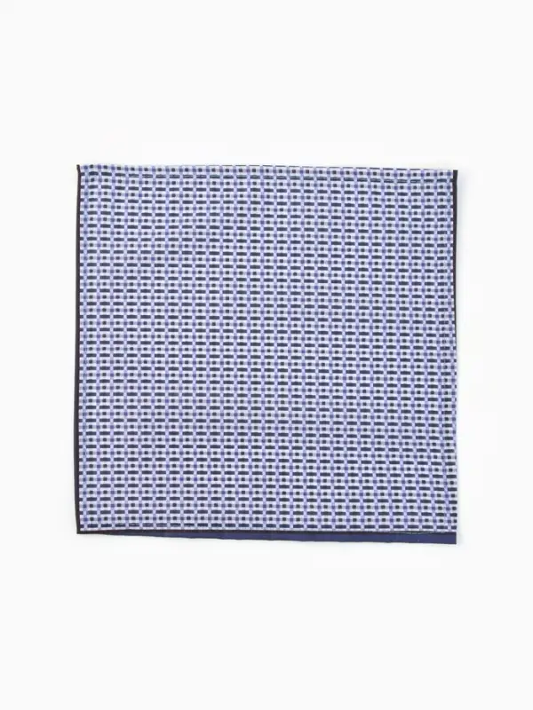 Платки носовые мужские Этель 30*30 см,(набор 12 шт,) цв. синий, рис. МИКС, 100% хл