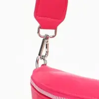 Сумка женская кросс-боди на молнии, 26&times;10&times;16 см, фуксия