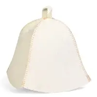 Набор банный 2 шапки "Царский", белый Набор банный 2 шапки "Царский", белый