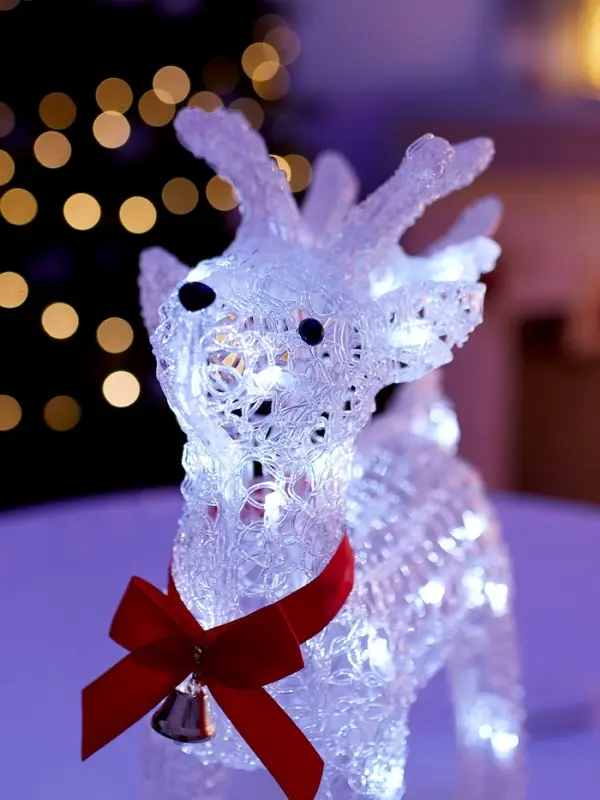 Светильник фигура светодиодная «Олень», 40 см, 50 LED, 220V, БЕЛЫЙ Светильник фигура светодиодная «Олень», 40 см, 50 LED, 220V, БЕЛЫЙ