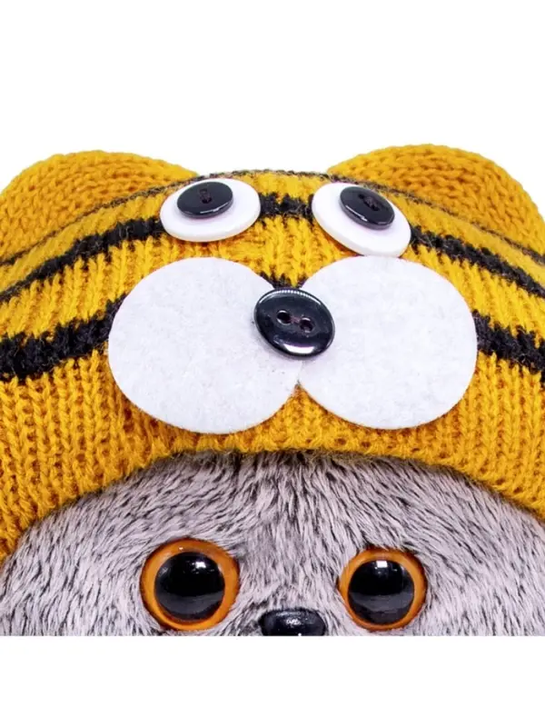 Мягкая игрушка &laquo;Кот Басик Baby&raquo;, в шапке тигрёнка, 20 см