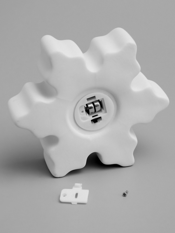 Светодиодная фигура Светодиодная фигура "Снежинка" 13.2х11.6х4 см, 1 LED, LR44x3(в компл.), свечение тёплое белое