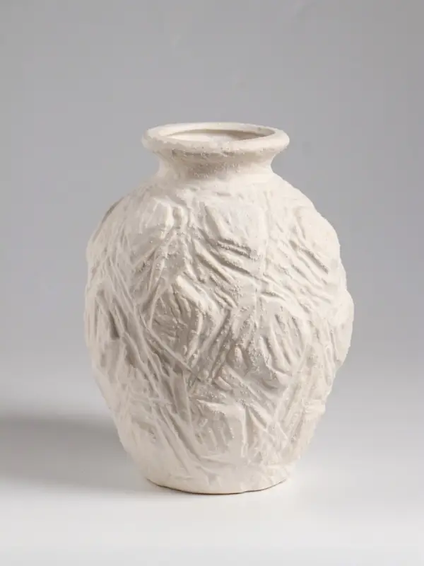 Ваза настольная керамика Ваза настольная керамика "Элой" 18х12 см, белый