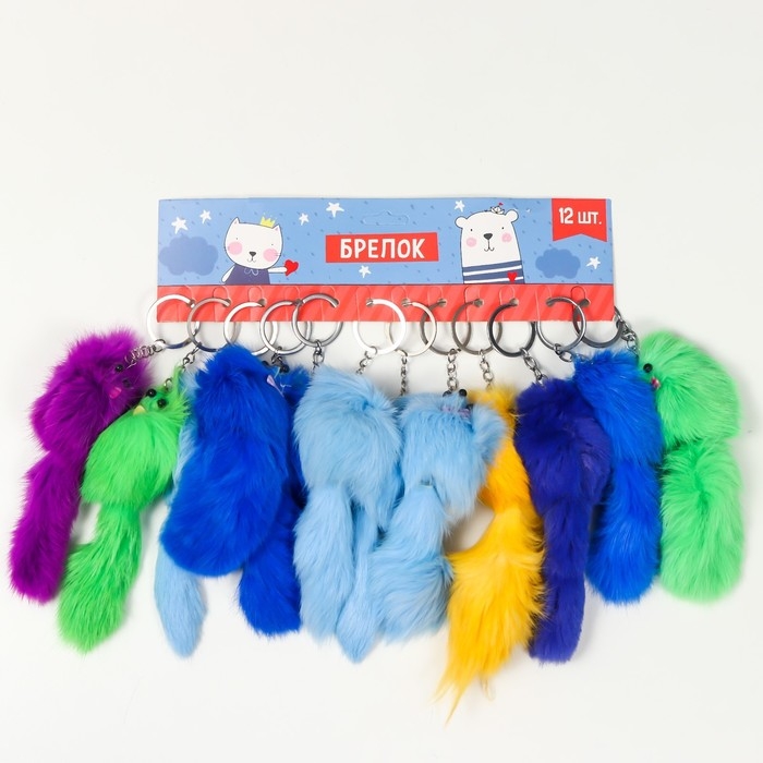 Пушистик на кольце 6,5 х 6,5 х 14 см, цвета МИКС Пушистик на кольце 6,5 х 6,5 х 14 см, цвета МИКС