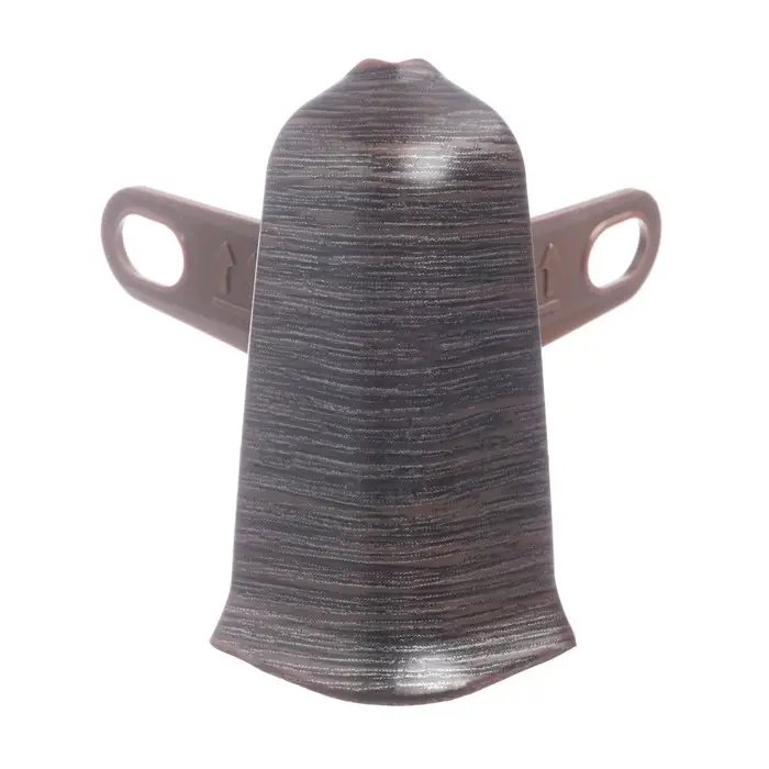 Угол наружный (внешний) «Деконика», с крепежом для плинтуса, 55 мм, 303 венге темный Угол наружный (внешний) «Деконика», с крепежом для плинтуса, 55 мм, 303 венге темный