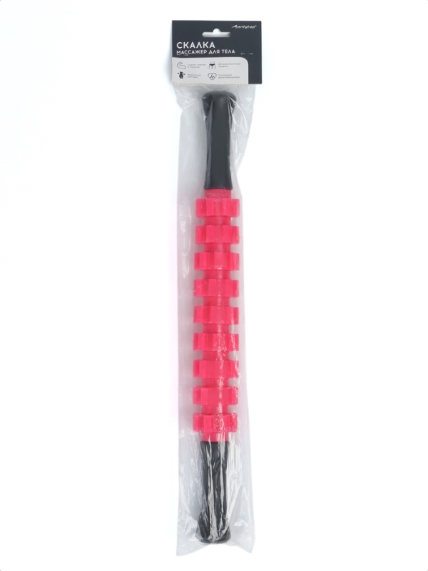 Массажер для тела Массажер для тела "Скалка" , цвет малиновый