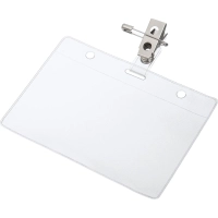 Бейдж Attache 120х87мм металл зажим/булавка (10шт.) 1065БГК