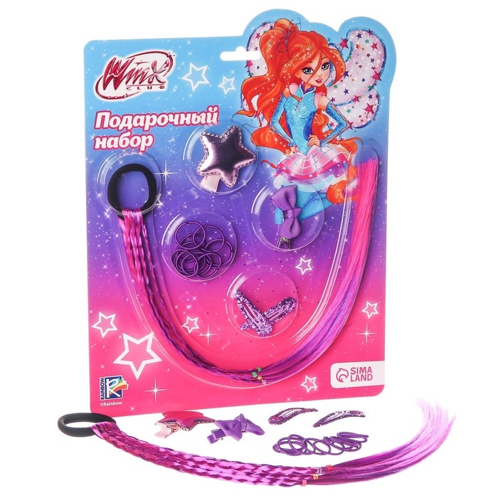 Подарочный набор аксессуаров для волос Подарочный набор аксессуаров для волос "Блум", WINX