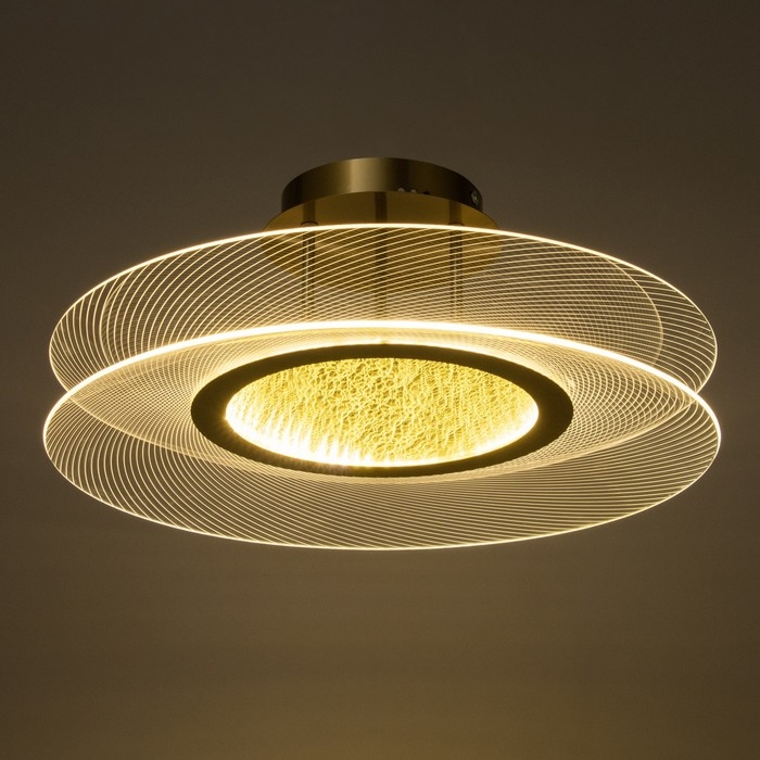 Люстра Люстра "Синтия" LED 48Вт 3000-6000К золото 50х50х20см