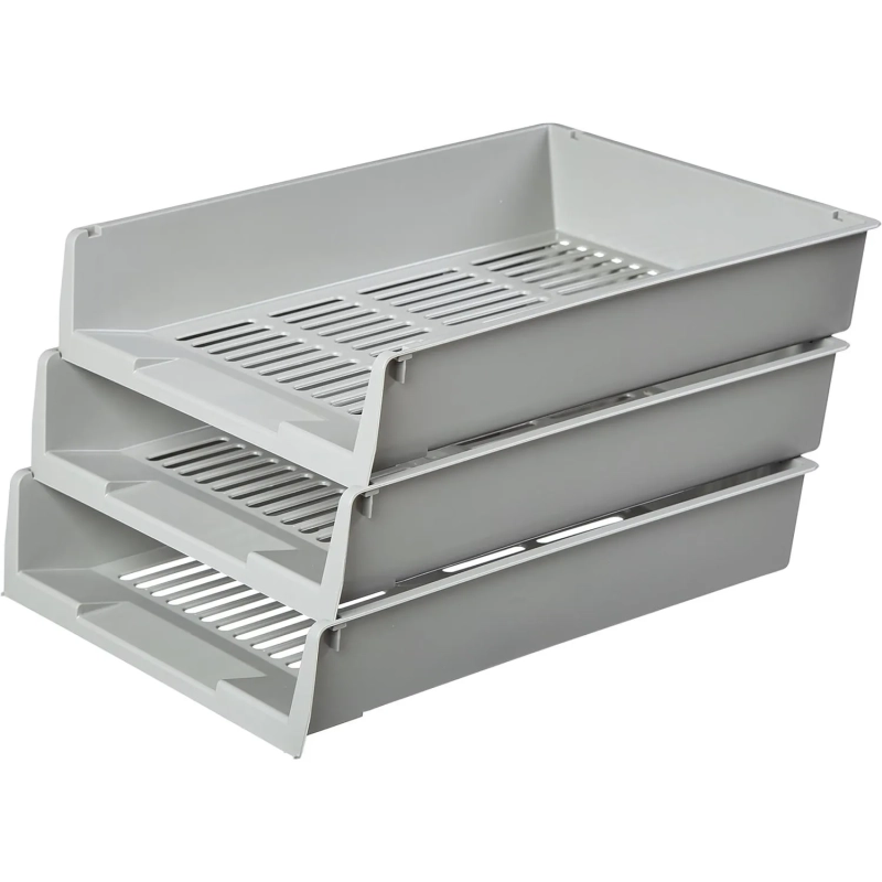 Лоток горизонтальный Attache решетчатый серый ЛТ293АЕ