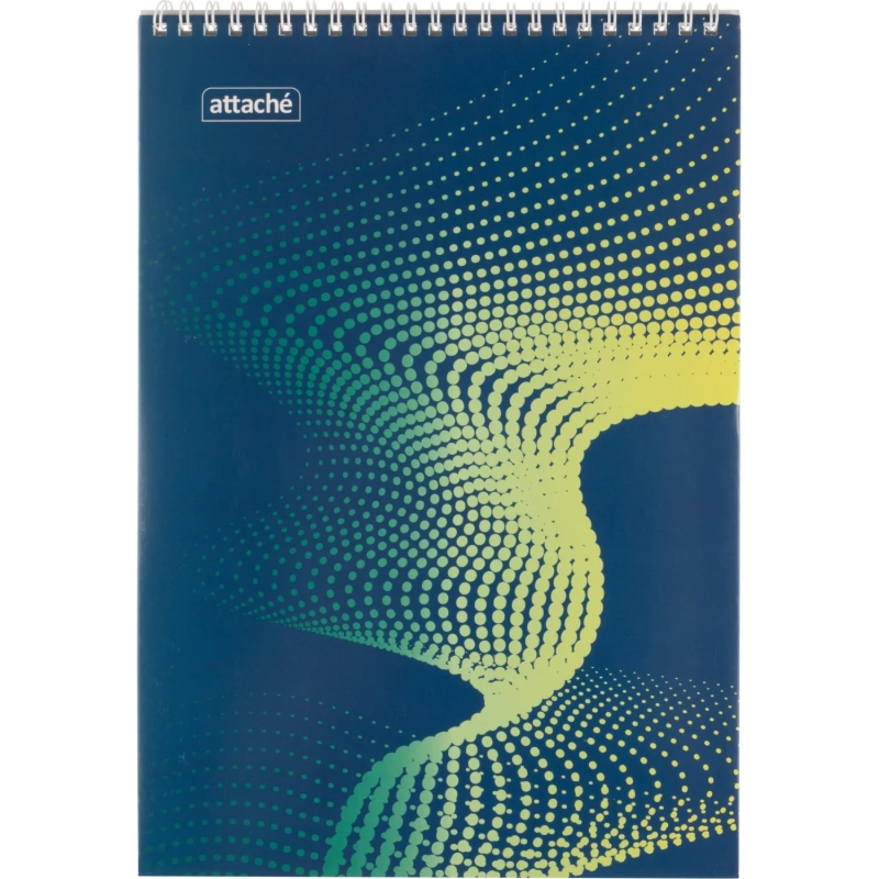 Блокнот А4,60л,клетка,метал.гребень,цв.обложка Forma