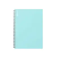 Тетрадь на спирали ErichKrause. Pastel А5, 80 листов, в клетку, пластиковая обложка, блок офсет, белизна 100%, МИКС