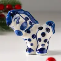 Фигурка фарфор гжель &laquo;Конь в яблоках&raquo;