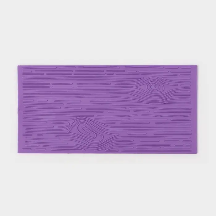 Печати для шоколада и кондитерских изделий Доляна &laquo;Дерево.Кирпич&raquo;, набор 2 шт., силикон, 14.5&times;7 см, фиолетовые