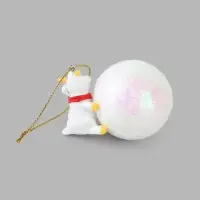 Ёлочная игрушка &laquo;Козлик с шарфом&raquo; на шаре, диам. шара 4.5 см