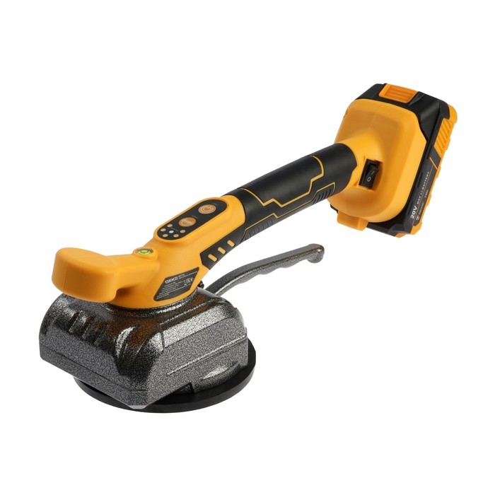 Виброприсоска аккумуляторная для укладки плитки DEKO DKTT20, 20 В, 2x2 Ач, в кейсе Виброприсоска аккумуляторная для укладки плитки DEKO DKTT20, 20 В, 2x2 Ач, в кейсе