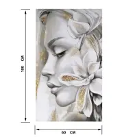 Картина &laquo;Девушка и цветы&raquo; интерьерная, 60&times;100 см
