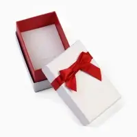 Коробочка подарочная под набор &laquo;Рафаэлло&raquo;, 5&times;8 см, (полезная часть 4.5&times;7.5 см), белый, красный
