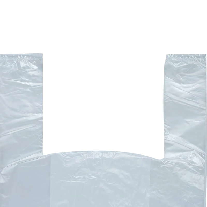 Пакет-майка ПНД 28+13x57 см, 15 мкм, 100 шт/уп, прозрачный