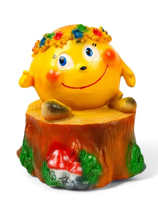 Садовая фигура из гипса &laquo;Кругляш с венком&raquo;, 45&times;35&times;35 см