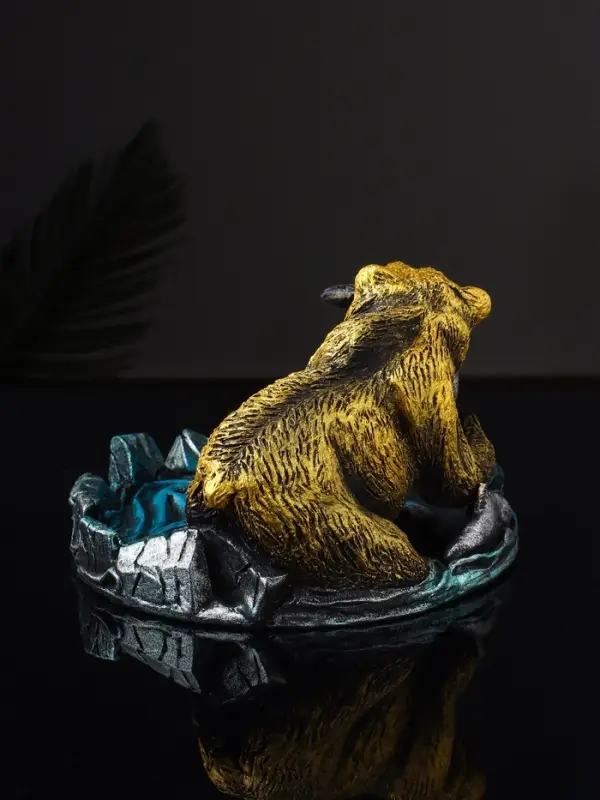 Подставка для мелочей «Медведь с лососем», 9.5×15.5×17 см