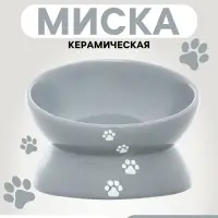 Миска &laquo;Феншуй&raquo; 150 мл, 13&times;13&times;9 см, керамика, серая